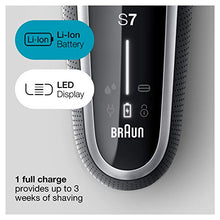 Load image into Gallery viewer, Braun Electric Razor for Men, Series 7 7027cs 360 Flex Head Electric Shaver with Beard Trimmer, Rechargeable, Wet &amp; Dry with Charging Stand and Travel Case
