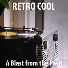 Load image into Gallery viewer, Victrola 50's Retro Bluetooth Record Player &amp; Multimedia Center with Built-in Speakers - 3-Speed Turntable, CD Player, AM/FM Radio | Vinyl to MP3 Recording | Wireless Music Streaming | Red

