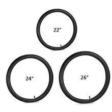 Load image into Gallery viewer, CEISPOB 2 Pack Bike Inner Tube with 4 Tire Levers 22/24/26 inch, Bicycle Tube Replacement for 32mm Schrader Valve Road MTB Bike Inner Tubes Durable Butyl Rubber Bike Tires (26" x 1.75" - 2.125")
