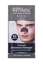 Load image into Gallery viewer, Retinol Men’s Charcoal Blackhead Remover – The Original Retinol Anti-Aging Peel-Off Cleansing Pore Strips – Unclogs Pores &amp; Lifts Out Deep-Down Dirt, Oil &amp; Blackheads In Just 10 Minutes
