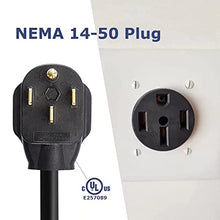 Load image into Gallery viewer, MUSTART Level 2 Portable EV Charger (240 Volt, 25ft Cable, 40 Amp), Electric Vehicle Charger Plug-in EV Charging Station with NEMA 14-50P (Update Version)
