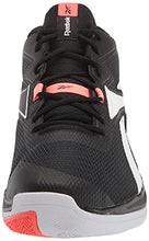 Load image into Gallery viewer, Reebok Men's More Buckets Sneaker, Black/White/Orange Flare, 9.5
