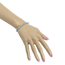 Load image into Gallery viewer, 10ct tw Sky Blue Topaz Tennis Bracelet in Sterling Silver 7 1/4 inch
