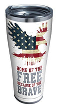Load image into Gallery viewer, Tervis Triple Walled Home of the Free Because of the Brave Insulated Tumbler Cup Keeps Drinks Cold &amp; Hot, 30oz, Stainless Steel
