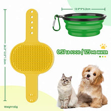 Load image into Gallery viewer, DOYOO 4 Pack Dog Brush, Pet Cat Dog Bowl cat/dog brush，Soothing Massage Rubber brush ， for Long Short Haired Dogs and Cats, band Collapsible Travel Pet Cat Dog Bowl
