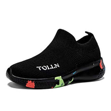 Load image into Gallery viewer, TOLLN Toddler Sneakers Boys &amp; Girls Walking Running Daily Shoes Mulblack (12 Little Kid)&amp;EU30
