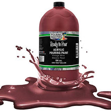 Load image into Gallery viewer, Pouring Masters Vintage Wine Metallic Pearl Acrylic Ready to Pour Pouring Paint – Premium 64-Ounce Pre-Mixed Water-Based - for Canvas, Wood, Paper, Crafts, Tile, Rocks and More
