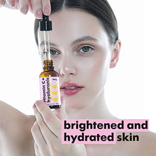 Load image into Gallery viewer, Vimty Vitamin C Serum for Face with Hyaluronic Acid - Anti-Aging Brightening Serum, Facial Skin Care Products for Hydrating Skin, Reducing Fine Lines, Repairing Skin Damage, Collagen Synthesis - 1oz.
