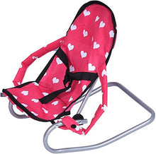 Load image into Gallery viewer, New York Doll Collection Dolls Mega Play set with Dolls High Chair, 3-1 Doll Bouncer and Pack N Play Red-color for 18-inch Dolls
