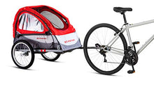 Load image into Gallery viewer, Schwinn Trailblazer Child Bike Trailer, Single Baby Carrier, Canopy, 16-inch Wheels, Red
