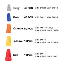 Load image into Gallery viewer, EFIXTK 158PCS Electrical Wire Connectors Screw Terminals,with Spring Insert Twist Nuts Caps Connection Assortment Set
