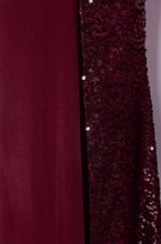 Load image into Gallery viewer, Fazadess Women's One Shoulder Sleeveless Sequins Maxi Prom Dresses Purple
