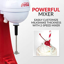 Load image into Gallery viewer, Nostalgia Two-Speed Electric Coca-Cola Limited Edition Milkshake Maker and Drink Mixer, Includes 16-Ounce Stainless Steel Mixing Cup &amp; Rod-Red, 16 oz
