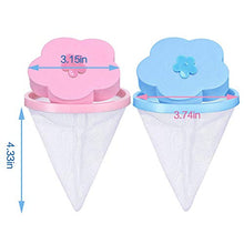 Load image into Gallery viewer, NEIJIANG Plum Washing Machine Hair Filter Cleaning Mesh Bag,Floating Pet Hair Lint Mesh Remover,Washing Machine Lint Catcher,Reusable Floating Laundry Lint Mesh Bag 4 Pieces(Blue,Pink)
