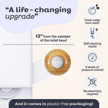 Load image into Gallery viewer, BETTERWAY Bidet Attachment For Toilet - Ultra Slim, Premium Design, Easy Install - Self Cleaning Nozzle w/Pressure Control - Non Electric Bidet Toilet Seat Attachment - Digital Install Guide (Bamboo)
