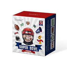 Load image into Gallery viewer, Amosfun 72Pcs Football Art Tattoos Football Sports Face Body Stickers Party Decorations
