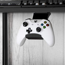 Load image into Gallery viewer, Gamepad Under The Desk Mount Holder Hanger for Xbox One, Switch, PS4, PC, Steam, Steelseries &amp; Most Game Controllers, No Screws, VHB Tape, by Brainwavz (Black, Improved Adheasion Nov2019)
