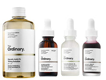 Load image into Gallery viewer, The Ordinary 4 Pieces Face Serum Set! Included: Glycolic Acid Serum, Vitamin C Serum, AHA Serum and Hyaluronic Acid Serum! Brightening, Hydrating, Exfoliating and Anti Aging Face Serums!
