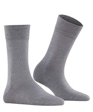 Load image into Gallery viewer, FALKE Women's Sensitive Berlin Diabetic Socks, Merino Wool and Cotton, Crew Length, Lightweight Soft Knit, Grey (Light Grey Melange 3830), US 8-10.5 (EU 39-42 Ι UK 5.5-8), 1 Pair
