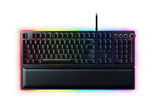 Load image into Gallery viewer, Razer Huntsman Elite Gaming Keyboard: Fastest Keyboard Switches Ever - Clicky Optical Switches - Chroma RGB Lighting - Magnetic Plush Wrist Rest - Dedicated Media Keys &amp; Dial - Classic Black

