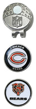 Load image into Gallery viewer, Team Golf NFL Chicago Bears Golf Cap Clip with 2 Removable Double-Sided Enamel Magnetic Ball Markers, Attaches Easily to Hats
