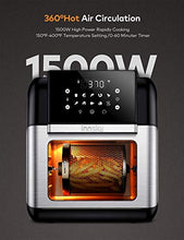 Load image into Gallery viewer, Innsky Air Fryer, 10.6-Quarts Air Oven, Rotisserie Oven, 1500W Electric Air Fryer Oven with LED Digital Touchscreen, 10-in-1 Countertop Oven with Dehydrator &amp; Rotisserie, 6 Accessories &amp; 32+ Recipes
