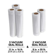 Load image into Gallery viewer, FoodSaver 8" and 11" Vacuum Seal Rolls Multipack | Make Custom-Sized BPA-Free Vacuum Sealer Bags
