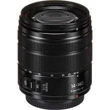 Load image into Gallery viewer, Panasonic Lumix G Vario 14-140mm Telephoto Zoom Lens with F3.5-5.6 II ASPH, Mirrorless Micro Four Thirds Mount and Power O.I.S. - H-FSA14140 (Upgraded USA Black)
