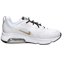 Load image into Gallery viewer, Nike Men's Air Max 200 Running Sneakers, White / Metallic Gold-black, 10.5
