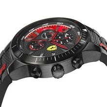 Load image into Gallery viewer, Ferrari Men's 0830260 REDREV EVO Analog Display Quartz Black Watch
