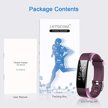 Load image into Gallery viewer, LETSCOM Fitness Tracker HR, Activity Tracker Watch with Heart Rate Monitor, Waterproof Smart Fitness Band with Step Counter, Calorie Counter, Pedometer Watch for Women and Men
