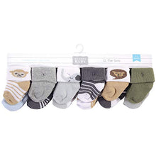 Load image into Gallery viewer, Hudson Baby baby boys Cotton Rich Newborn and Terry Casual Sock, Boy Safari, 0-3 Months US
