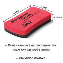 Load image into Gallery viewer, Mr. Pen- White Board Erasers, Magnetic Dry Erase Erasers, 8 Pack, Assorted, Dry Erase Board Erasers, Magnetic Whiteboard Eraser, Dry Erasers for White Board, Whiteboard Erasers for Kids Classroom
