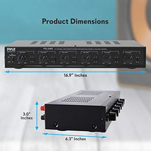 Load image into Gallery viewer, 6 Channel Speaker Selector Switch - Multi Zone A B Speaker Distribution Controller Box w/ Independent Audio Source Volume Control, Supports Home Theater Stereo Receiver System - Pyle PSLSW6

