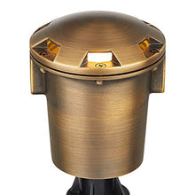Load image into Gallery viewer, VOLT Cold Forged Brass 12V in-Grade Bronze Well Light (Turret Top) with LED Bulb
