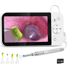 Load image into Gallery viewer, ScopeAround Ear Wax Removal Camera, Visual Ear Cleaner with 5" IPS Screen, Digital Otoscope with Ear Cleaning Tool, 32G Card, HD Video Ear Scope Supports Photo Snap and Video Recording
