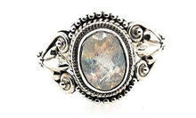 Load image into Gallery viewer, Natural Rainbow Moonstone 925 Solid Sterling Silver Engagement Ring Size 8.75, 9
