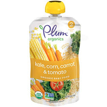 Load image into Gallery viewer, Plum Organics Hearty Veggie, Organic Baby Food, Variety Pack, 3.5 Ounce Pouch (Pack of 18)
