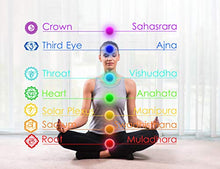 Load image into Gallery viewer, Doitory 8mm Lava Rock Chakra Beads Bracelet Elastic Gifts for Girls Natural Stone Yoga Bracelet Bangle(Amethyst Beads)
