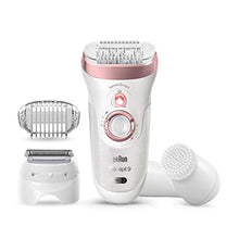 Load image into Gallery viewer, Braun Epilator Silk-épil 9 9-880, Facial Hair Removal for Women, Wet &amp; Dry, Facial Cleansing Brush, Women Shaver &amp; Trimmer, Cordless, Rechargeable, Beauty Kit
