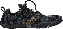 Load image into Gallery viewer, WHITIN Men's Trail Running Shoes Minimalist Barefoot 5 Five Fingers Wide Width Toe Box Gym Workout Fitness Low Zero Drop Male Parkour Road Sport Breathable Beach Black Size 12
