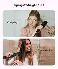 Load image into Gallery viewer, Terviiix Hair Crimper for Women with 4 Interchangeable Plates, Keratin &amp; Argan Oil Infused Crimping Iron for Hair, Volumizing Crimper Hair Iron with 5 Heat Settings &amp; 60 Min Auto Off
