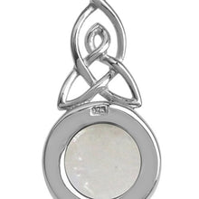 Load image into Gallery viewer, Silvershake Natural Moonstone 925 Sterling Silver Triquetra Celtic Knot Pendant
