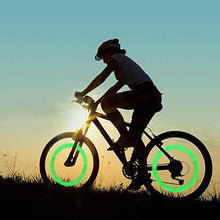 Load image into Gallery viewer, Besmon 4 Pack LED Bike Wheel Lights, Waterproof Bicycle Wheel Tire Value Cap Light for Front &amp; Rear Whee
