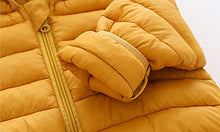 Load image into Gallery viewer, CECORC Winter Coats for Kids with Hoods (Padded) Light Puffer Jacket for Outdoor Warmth, Travel, Snow Play | Girls, Boys | Baby, Infants, Toddlers, 6-12 Months, Ginger
