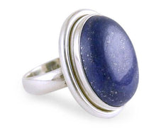 Load image into Gallery viewer, NOVICA Lapis Lazuli .925 Sterling Silver Cocktail Ring, Universe'
