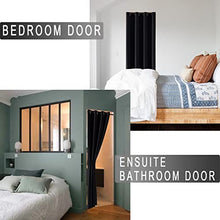 Load image into Gallery viewer, Divider Cover for Front Door Screen,Privacy Thermal Insulation Soundproofing Black Out Curtains for Bedroom Doorway Tapestry Closet Bathroom Patio Sliding Glass Doors,80 Inches Long
