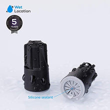 Load image into Gallery viewer, LEONLITE Landscape Bollard Pathway Light Bundle Wire Connectors, 8-Pack 5W LED Outdoor Waterproof Garden Light, 12-24V Low Voltage, 3000K Warm White &amp; 20-Pack Waterproof Wire Nuts, 22AWG-16AWG, Black
