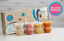 Load image into Gallery viewer, 50 Pack BPA-Free Disposable Baby Food Freezer Storage Containers Hinged Lids (3 oz) Labels | Leak-Proof | Travel Snack Cups | Store Homemade, Organic Purees | Freezer Dishwasher Safe
