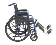 Load image into Gallery viewer, Drive Medical BLS18FBD-ELR Blue Streak Wheelchair with Flip Back Desk Arms, Elevating Leg Rests, 18 Inch Seat
